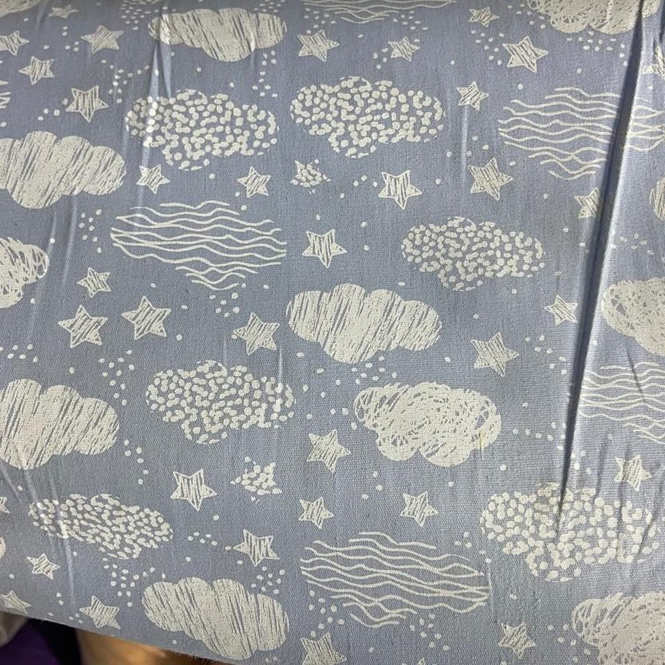 Amostra do tecido Tricoline Céu Estrelas